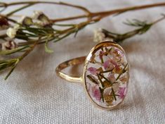 Epoxy Flower Preservation, Rings With Flowers, Ring Bouquet, Clear Rings, Wedding Flower Preservation, Memory Ring, Flower Wedding Ring, Floral Preservation, Memorial Ring