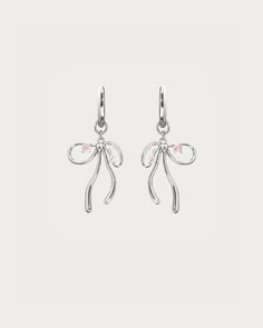 The Miffy Earrings in Pink Silver
| En Route Jewelry | En Route Jewelry Balletcore Aesthetic, Small Earrings Gold, En Route Jewelry, Contemporary Ballet, Earrings Aesthetic, Stylish Earring, + Core + Aesthetic, Bow Earrings, Pink Gemstones