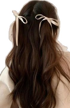 Ribbon Hair, Dream Hair, Hairstyles For School, Hairstyles Haircuts, Trendy Hairstyles