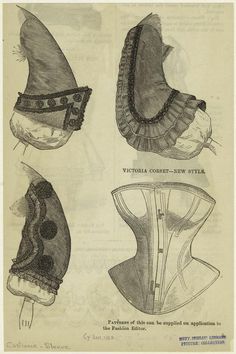 Various sleeve treatments, plus a corset. Godeys Ladys Book, June 1862 1862 Fashion, Nutcracker Costumes, 1860 Fashion, 19th Century Clothing, Digital Gallery, Education For All, Century Clothing