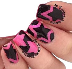 Nail Vinyls, Kawaii Nails, Star Nails, Funky Nails