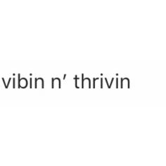 the logo for vibinn'thrivin