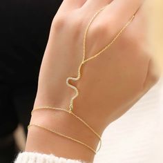 gold snake hand chain Delicate Adjustable Chain Bracelet In Rose Gold, Delicate Adjustable Rose Gold Chain Bracelet, Delicate Rose Gold Adjustable Chain Bracelet, Delicate Yellow Gold Jewelry For Party, Delicate Yellow Gold Party Jewelry, Elegant Sterling Silver Chain Bracelet For Party, Elegant Snake Chain Jewelry For Party, Delicate Sterling Silver Adjustable Chain Bracelet, Dainty Sterling Silver Chain Bracelet For Party