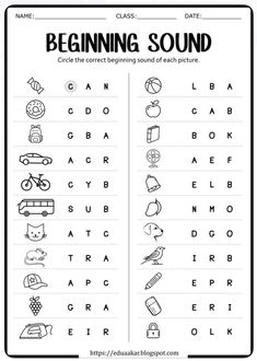 Sight Words Worksheets Kindergarten, Alphabet Review Worksheets, Thai Alphabet, Planning School, Matter Worksheets, Beginning Sounds Worksheets, Summer Worksheets, Kindergarten Phonics Worksheets, English Worksheets For Kindergarten