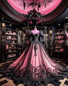 Vishma Maharaj, Black And Pink Dress, Beautiful Long Dresses, Prom Dress Inspiration, Fantasy Gowns, Pretty Prom Dresses, Fairytale Dress, Anglo Saxon