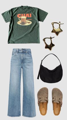 Full Outfit Ideas For Women, La October Outfits, Artsy Earthy Outfit, On Campus Outfits, Trader Joe’s Outfit, Case Worker Outfit, First Day Of School Outfit Warm Weather, 90s Mom Aesthetic Outfit, Casual Summer Lunch Outfit