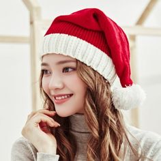 Christmas Knit Christmas Hat Hand Knit Christmas Hat Adults Teenagers Christmas Hat Strong Holiday Spirit Feature: Quantity: 1Pcs Colour:Red Material:100%Polyester Product size:Adult hat size:46x20cm/18.11x7.87in Package size:20x10x4cm/7.87x5.11x3.54in Net weight:Adult hat weight:67g/0.14lb Gross weight:Adult hat weight:67g/0.14lb Descrition: Material: The christmas hat is made of quality acrylic. knitted hat is warm and comfortable and suitable for adults and children.Long time wearing will not Santa Cap, Christmas Beanie, Knitted Hats Kids, Santa Claus Hat, Wool Balls, Knit Beanie Hat, Christmas Hat, Christmas Knitting, Kids Hats