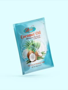 #label #oillabeldesign #coconutoil #oillabel #pouchlabel #sachetlabeldesign #pouchsachet #labeldesign Hair Net, Dry Damaged Hair, Damaged Hair, Keratin, Coconut Milk, Coconut Oil, Coconut, Pouch