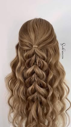 Braiding hair ideas in 2022 | Beautiful braided hair, Hair charms, Hairdo for long hair Cute Prom Hairstyles, Simple Prom Hair, Styles Hairstyles, Beautiful Braided Hair, Formal Hair, Hoco Hairstyles, Dance Hairstyles, Bangs Hairstyles, Fishtail Braid