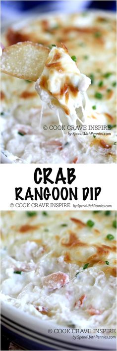 crab rangoon dip is an easy and delicious appetizer