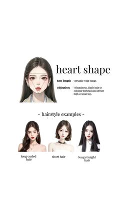 Heart Shape Hairstyles, Kids Safety Poster, Hairstyle Examples, Korean Short Hair