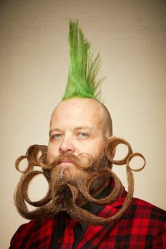 2019 National Beard and Moustache Championships' Creative Facial Hair Facial Hair Styles, Beard Jewelry, Fu Manchu, Mens Facial Hair Styles, Beard Lover, Moustaches