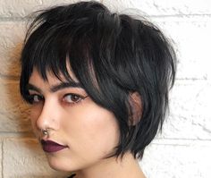 Edgy Short Haircuts, Pixie Haircut Ideas, Bob Haircut Ideas, Short Shag Hairstyles, Short Shag, Baby Black, Super Short Hair, Shag Hairstyles, Sometimes I Wonder