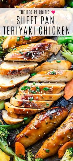 sheet pan teriyaki chicken with broccoli and carrots