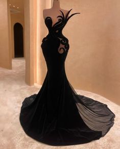 Luxury Dress Aesthetic, Wedding Dresses For Women, Black Wedding Gowns, Black Wedding Dress, Womens Trendy Dresses, Classy Prom Dresses, Custom Gown, Dream Wedding Ideas Dresses