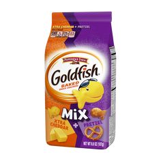 goldfish baked mix with pretzels and cheddar crackers, 8 5oz