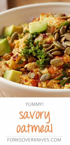 a white bowl filled with rice and vegetables