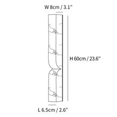 a drawing of the height of a tall pole