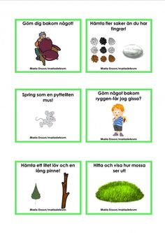 four different types of plants and animals are shown in this worksheet for children