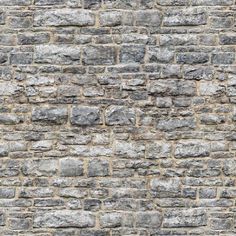 an old brick wall is shown in grey tones