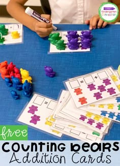 this free counting bears addition card game is perfect for preschoolers to practice counting with