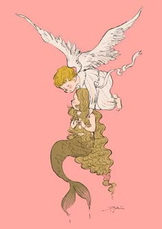 Fairytale Illustration, Sketchbook Inspiration, Beautiful Drawings, A Mermaid