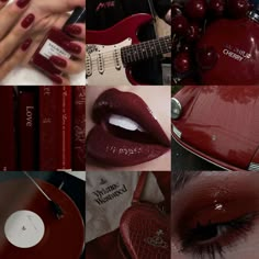 Priya Core, Feminine Books, Cherry Aesthetics, Cherry Red Aesthetic, Red Vibe, Cherry Girl, Academia Aesthetic Outfit