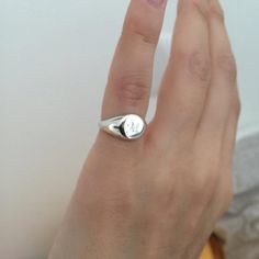 "Silver Pinky ring, Engraved ring, Initial Ring, Personalized Ring, silver letter ring, sterling silver - also suitable for men and women, Diameter: aprox' 0.7 mm = 0.27\" Please note in the \"notes to seller\" at checkout. : * state your ring size * letter you want to apper or to leave it blank The product will arrive to you packed in gift box and padded envelope to maintain the product Our jewelry are water resistant and comes with 1 year warranty For more rings from us: https://www.etsy.com/i Silver Signet Ring Stamped 925 For Everyday, Silver Signet Ring For Everyday, Minimalist Engraved Sterling Silver Ring, Silver Open Signet Ring Stamped 925, Silver Signet Ring Stamped 925 With Open Shape, Silver Initial Promise Ring, Silver Initials Promise Ring, Everyday Silver Open Signet Ring, Silver Signet Ring For Promise