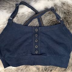 Midnight Organic Cotton And Hemp Blend Brand New Handmade Bra With Strap Adjusters And Fully Functional Snap Front Handmade Bra, Alchemy, Women's Intimates, Organic Cotton, Brand New, Bra, Women Shopping, Blue