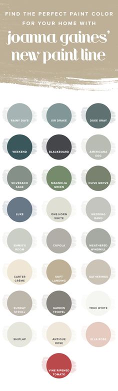 the paint color chart for your home