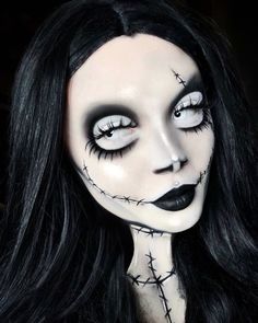 Nem Halloween Makeup, Fantasy Make-up, Holloween Makeup, Creepy Halloween Makeup, Cute Halloween Makeup