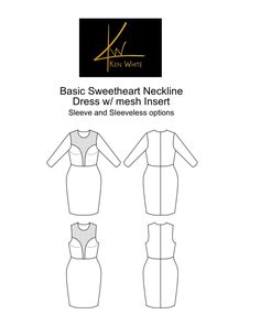 the basic sewing pattern for a dress