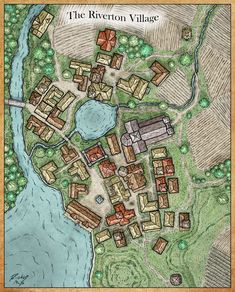 Dnd Country Map, Fantasy Town Map, Dnd Maps Town, Dnd Town Map, Dnd Town, Map Layout