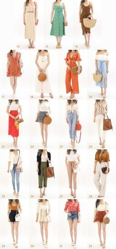 Vacation Jumpsuit Summer Outfits, Dress For Vacation Outfit Ideas, Palawan Outfit Ideas, Orange Skirt Outfit Summer, Orange Outfit Ideas Summer, Bali Outfit Ideas Women, Outfits For Bali Vacation, Goa Outfit Ideas, Red And Orange Outfit