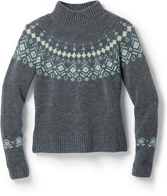 KUHL Alpina Sweater - Women's | REI Co-op Fair Isle Sweater Outfit, Sweden Clothing, Icelandic Wool Sweaters, Cold Weather Style, Nordic Sweater, Sweater Patterns, Sweater Outfit, Fair Isle Pattern, Cold Weather Fashion