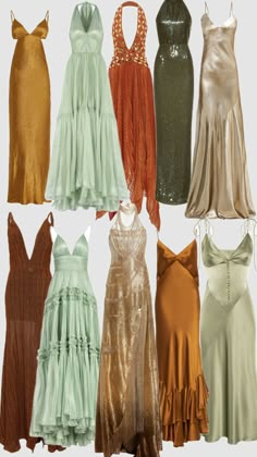 Mixed match bridesmaids dresses #bridesmaids #weddinginspo Mix Match Bridesmaids, Cooler Style, Pretty Prom Dresses, Mode Inspo, Bridesmaids Dresses, Fancy Outfits