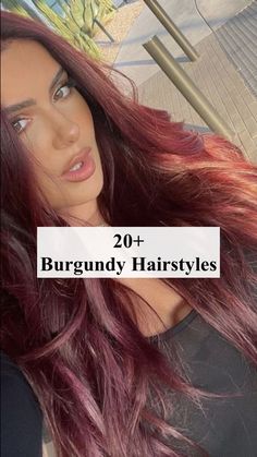 Transform your look with the rich, wine-inspired hues of burgundy hair, perfect for adding a touch of bold sophistication to your style.