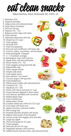 Eat Clean Snacks, Resep Smoothie, Clean Snacks, Resep Salad, Makanan Diet, God Mat, Nutritious Snacks, Eat Clean