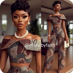 Material Styles For Ladies, Ankara Trousers, Elegant Rompers