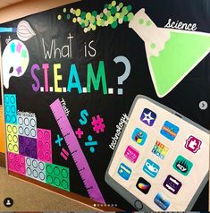 a blackboard with writing on it that says what is steam?