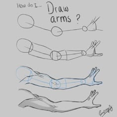 how to draw arms and legs