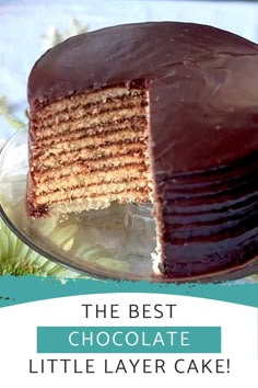 the best chocolate little layer cake