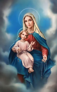 the virgin mary and child jesus