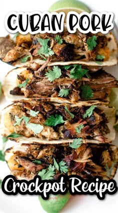 mexican pork crockpot recipe with cilantro and lime