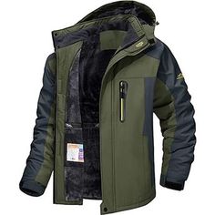 Season:Autumn / Fall,Winter; Fabric:Terylene,Fleece; Sleeve Length:Long Sleeve; Gender:Men's; Style:Sportswear; Occasion:Climbing,Snow Sports,Skiing; Outerwear Length:Regular; Placket:Zipper; Function:Windproof,Thermal Warm,Waterproof; Design:Hooded,Waterproof; Filling Material:Fleece; Outerwear Type:Fleece Jacket,Winter Jacket,Hiking Jacket,Ski Jacket,Windbreaker,Softshell Jacket; Bust:null; Length:null Fall Outdoor Windbreaker With Fleece Lining, Hooded Windbreaker With Fleece Lining For Hiking, Fall Windbreaker With Fleece Lining For Outdoor Activities, Hooded Windbreaker With Fleece Lining For Outdoor, Hooded Windbreaker With Fleece Lining, Hooded Windproof Outerwear For Outdoor, Weatherproof Long Sleeve Hooded Jacket For Outdoor Activities, Outdoor Fleece Jacket With Pockets, Windproof Winter Outerwear For Outdoor