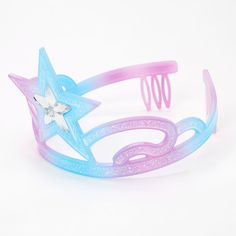 Claire's Club Pastel Crown - Purple Aladdin Birthday Party, Crown Light, Ladybug Birthday, Kids Makeup, Z Arts, Fashionable Jewelry, Unicorn Cake, Princess Crown, Diamond Star