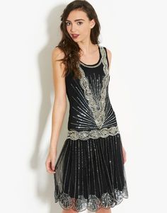 Style Année 20, Charleston Dress, 20s Dresses, Flapper Style Dresses, Frock And Frill, 1920s Fashion