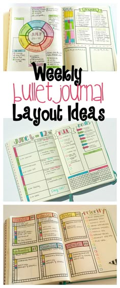 I like to think of my weekly bullet journal layouts as a weekly hub where I can plan, prioritize, and get a big picture view of the week ahead! via /kimberlyjob/ Weekly Bullet Journal, Minimalist Bullet Journal, Journal Organization, Bullet Journal Page, Bullet Journal Tracker, Education Positive