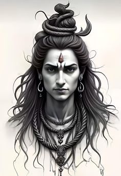 Hindi Gods, Shiva Design, Lord Shiv, Durga Kali, Divine Art, Black Metal Art