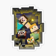 the minecraft team sticker